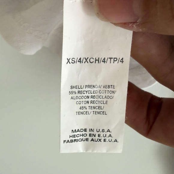 Vitamin A White Swim Cover Shirt Dress - XS - Picture 4 of 7